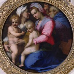 The Virgin with the Infant Christ, St. Elizabeth and St. John, c.1516 (oil on panel transferred onto canvas) | Obraz na stenu