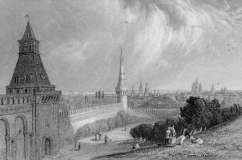 Moscow from the Esplanade of the Kremlin, engraved by J. T. Willmore (engraving) | Obraz na stenu