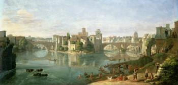 The Tiberian Island in Rome, 1685 | Obraz na stenu