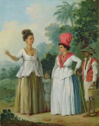 West Indian Women of Colour, with a Child and Black Servant, c.1780 (oil on canvas) | Obraz na stenu