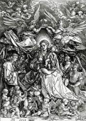 The Coronation of the Virgin and Child, 1518 (woodcut) | Obraz na stenu