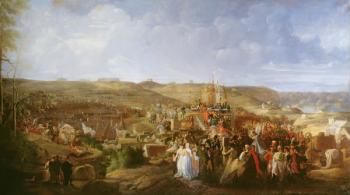 Napoleon at a camp in Boulogne distributing the Cross of the Legion of Honour, 16th August, 1804, 1806 (oil on canvas) | Obraz na stenu