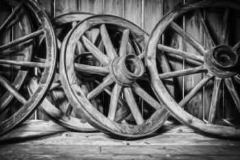 Old Wooden Wheels, 2013, (Giclée Print on Hahnemühle Fine Art Photo Rag) | Obraz na stenu