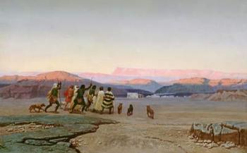 The Shepherds, Led by the Star, Arriving at Bethlehem, 1863 (oil on canvas) | Obraz na stenu
