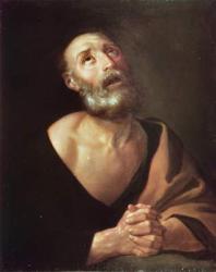 The Tears of Saint Peter (oil on canvas) | Obraz na stenu