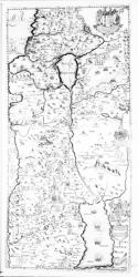 A Map of Samaria, from 'A Pisgah-sight of Palestine' by Thomas Fuller, 1650 (engraving) | Obraz na stenu