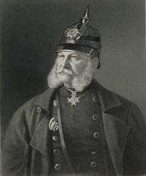 Portrait of William I (1797-1888) King of Prussia and Emperor of Germany, engraved by William Holl (1807-71) pub. by William Mackenzie (engraving) | Obraz na stenu