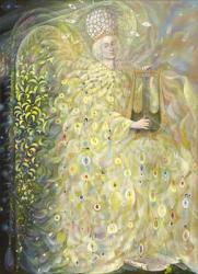 The Angel of Wisdom, 2009 (oil and gold leaf on Belgian linen) | Obraz na stenu