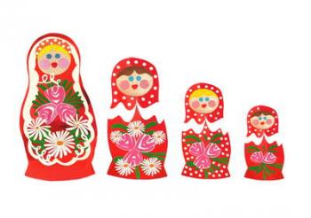 Russian dolls, 2014, (cut paper) | Obraz na stenu