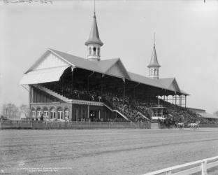 Churchill Downs, Louisville, Kentucky, Derby day, 29th April 1901 (b/w photo) | Obraz na stenu