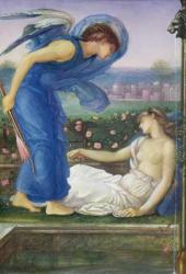 Cupid and Psyche, c.1865 (w/c, bodycolour and pastel on paper mounted on linen) | Obraz na stenu