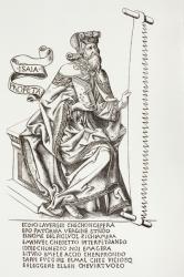 The Prophet Isaiah, holding the saw with which some say he was martyred, after a 15th century work, from 'Les Arts au Moyen Age', published 1873 (litho) | Obraz na stenu
