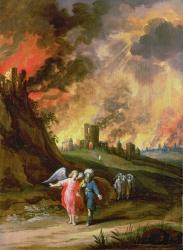 Lot and His Daughters Leaving Sodom | Obraz na stenu