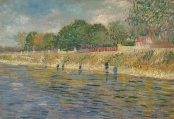 Bank of the Seine, 1887 (oil on canvas) | Obraz na stenu