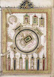The Great Mosque of Mecca, from 'Dala'il al-Khayrat' (gouache on paper) | Obraz na stenu