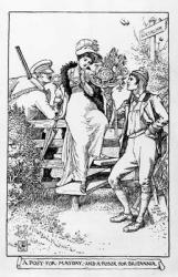 A Posy for Mayday and a poser for Britannia, 1910 (engraving) | Obraz na stenu