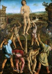 Martyrdom of St. Sebastian, 1475 (oil on poplar) | Obraz na stenu