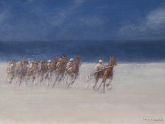 Trotting Races, Brittany, 2012 (acrylic on canvas) | Obraz na stenu