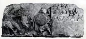 Section of the Frieze of The Nereid Monument at Xanthus, circa 4th Century BC (relief) | Obraz na stenu