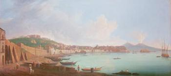 Bay of Naples, 18th century | Obraz na stenu