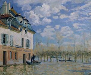 The Boat in the Flood, Port-Marly, 1876 (oil on canvas) | Obraz na stenu