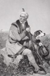 Portrait of Daniel Boone (1734-1820) (litho) | Obraz na stenu