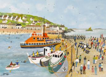 Blessing of the Lifeboat at Mousehole | Obraz na stenu