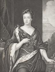 Queen Anne, from 'Gallery of Historical Portraits', published c.1880 (litho) | Obraz na stenu