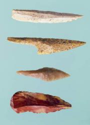 Four Flint Tools, Upper Paleolithic Period, 35000-10000 BC (flint) (photo) | Obraz na stenu