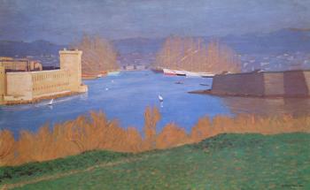 The Port of Marseille, 1901 (oil on canvas) | Obraz na stenu