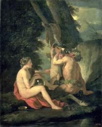 Satyr and Nymph, 1630 (oil on canvas) | Obraz na stenu