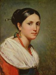 Portrait of a Young Italian Woman, 1829 (oil on canvas) | Obraz na stenu