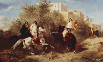 Arab Horsemen (oil on canvas) | Obraz na stenu