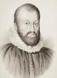 George Wishart, from 'The Scots Worthies' by John Howie, second edition published in 1879 (litho) | Obraz na stenu