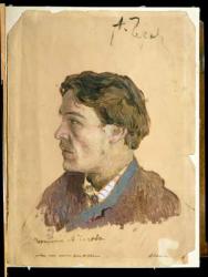 Portrait of Anton Chekhov (1860-1904) (oil on canvas) | Obraz na stenu