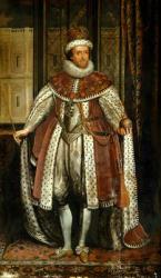 King James I and VI of Scotland (after Paul van Somer) | Obraz na stenu