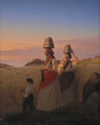 Rural Scene, 1848 (oil on canvas) | Obraz na stenu