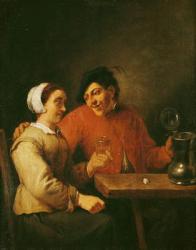 Drinkers (oil on canvas) | Obraz na stenu