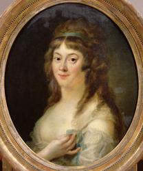 Madame Jeanne-Marie Roland de la Platiere (nee Philippon) (1756-93) 1792 (oil on canvas) | Obraz na stenu