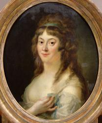 Madame Jeanne-Marie Roland de la Platiere (nee Philippon) (1756-93) 1792 (oil on canvas) | Obraz na stenu