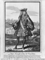 Louis Joseph de Bourbon, Duke of Vendome, known as 'The Great Vendome' (engraving) (b/w photo) | Obraz na stenu