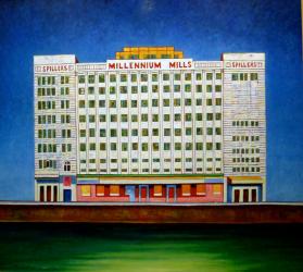 Millennium Mills, (oil on canvas) | Obraz na stenu