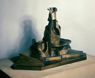 Development of a Bottle in Space, 1912 (bronze) | Obraz na stenu