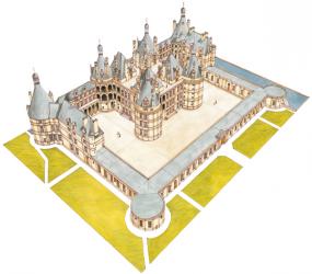 Chateau de Chambord, Chambord, Loir-et-Cher, France | Obraz na stenu