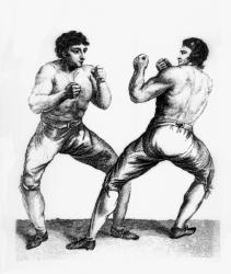 Boxing Match Between Daniel Mendoza and Richard Humphreys, 29th September 1790 (etching) | Obraz na stenu