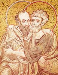 SS. Peter and Paul Embracing (mosaic) | Obraz na stenu