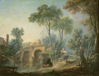 The Bridge, 1761 (oil on canvas) | Obraz na stenu