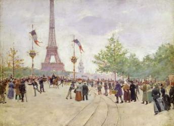 Entrance to the Exposition Universelle, 1889 (oil on canvas) | Obraz na stenu