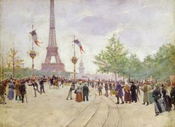 Entrance to the Exposition Universelle, 1889 (oil on canvas) | Obraz na stenu