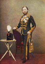 Albert Edward, Prince of Wales, future King Edward VII , 1841  1910, as colonel of the Tenth Hussars. King of the United Kingdom and the British Dominions and Emperor of India. From Edward VII His Life and Times, published 1910. | Obraz na stenu